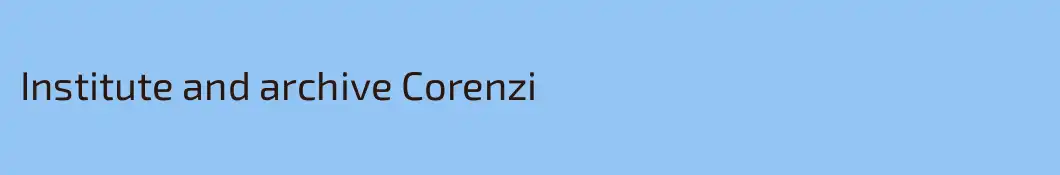 Institute and archive Corenzi
